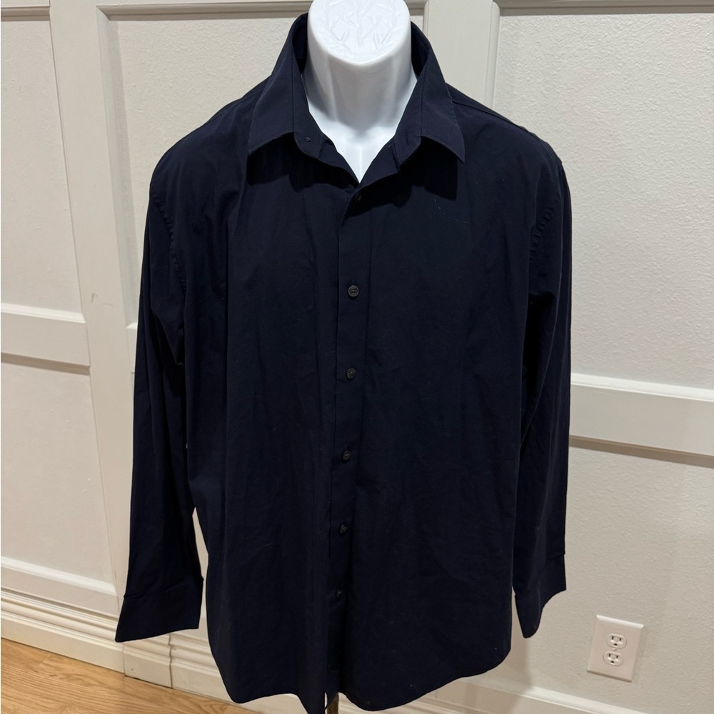 Murano Ultimate Modern Comfort Long Sleeve Shirt Men’s Size‎ XL Dark Blue